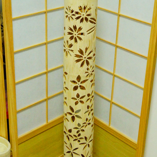 超大型◇全面彫・極太竹◇竹灯り・竹あかり・竹灯籠 ～～ 癒しの灯り 