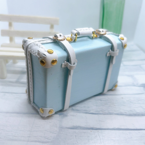 受注製作】本革1/6ドール用ミニチュアクラッシックトランク