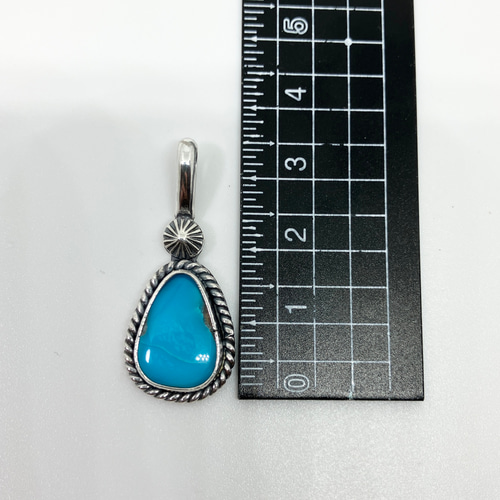 キングマン ターコイズ トルコ石 シルバー ネックレス ペンダント