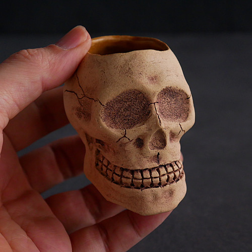 骷髏杯59.10.CM 酒杯・酒壺陶芸作家悦-etsu- 的作品17818457｜Creema