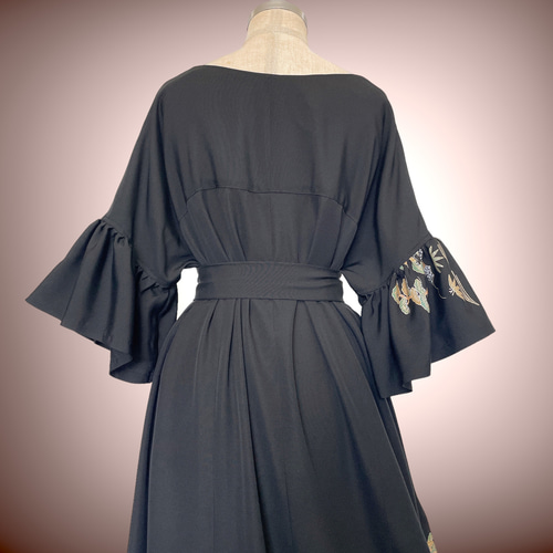 黒留袖 最強着映えワンピース 着物リメイク 結婚式 ブライダル 親族