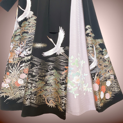 黒留袖 最強着映えワンピース 着物リメイク 結婚式 ブライダル 親族