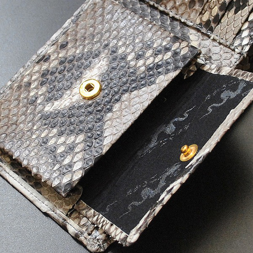 最高級！パイソン！錦蛇革！無双タイプ！バックカットモデル！日本製造