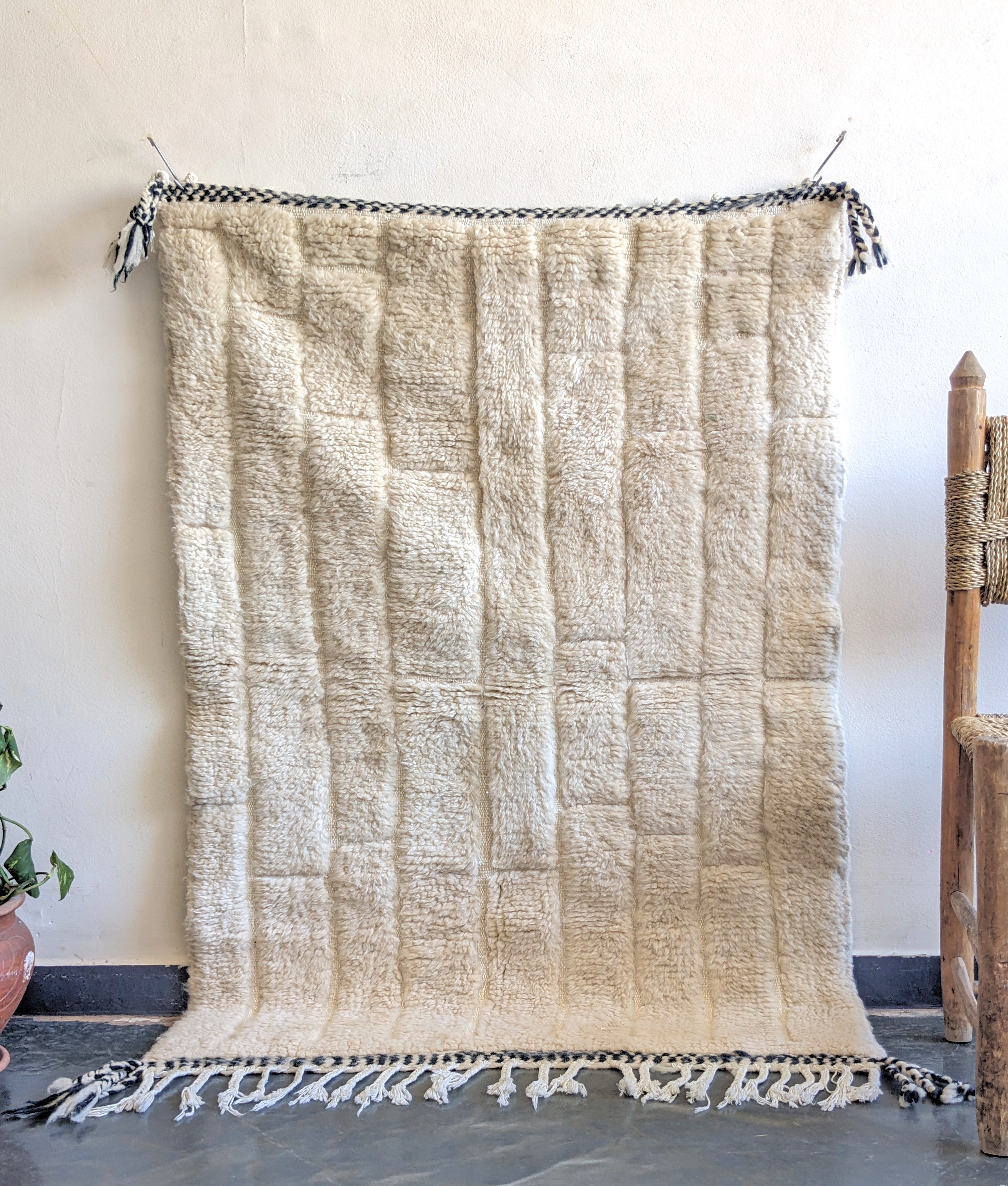 最終価格‼️モロッコより直輸入【本物】上質なベニワレン-No13 96×137 96×137 最終価格‼️モロッコより直輸入【本物】上質なベニワレン-No13