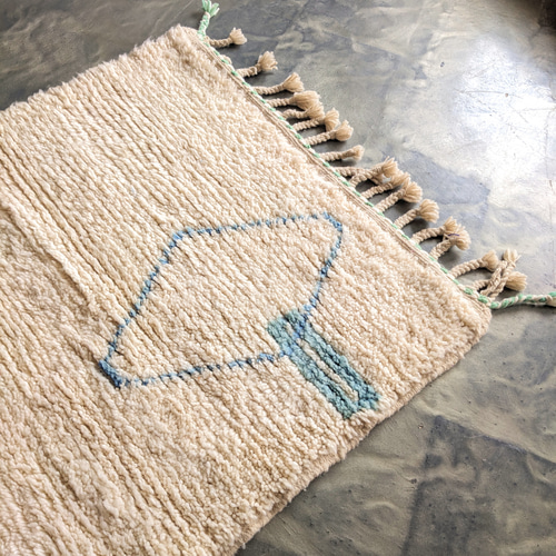 アジラルラグ-No1 107×158 モロッコラグ カーペット 絨毯
