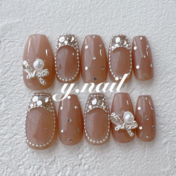 ネイルチップ/リボンネイル/ドットネイル/フレンチネイル/ストーン