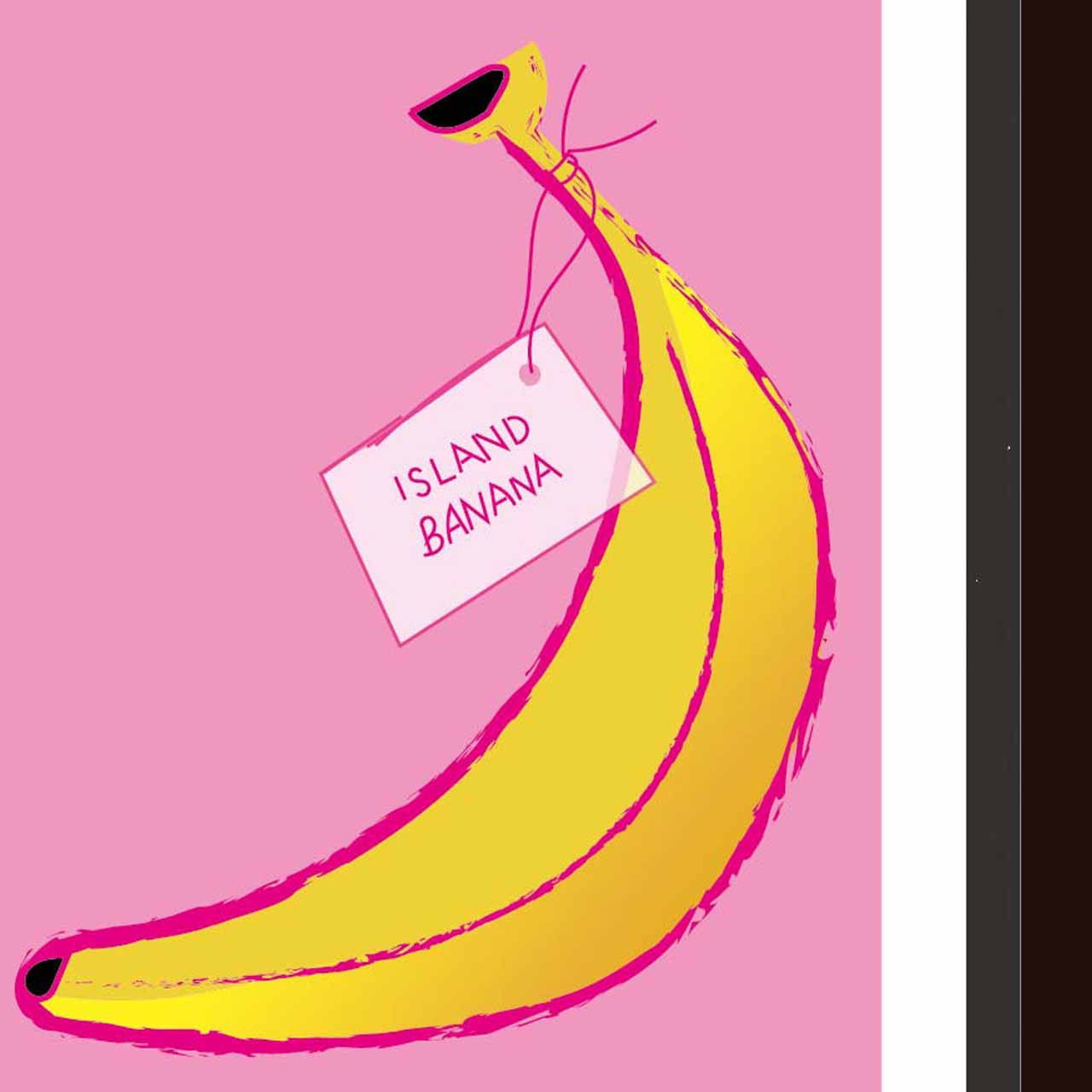 ポップアート　バナナ　送料無料　ポスター　A4 A3 A2 A1　アート  　アートポスター　アートsei検索　2870