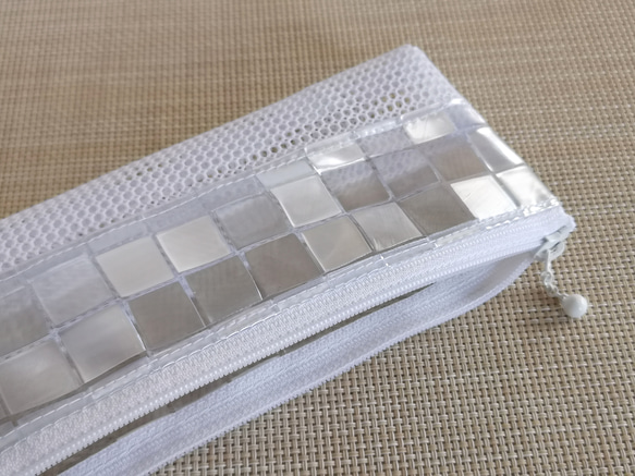 ハンドメイド　歯ブラシケース　ラミネートポーチ　ビニールポーチ　メッシュポーチ 4枚目の画像