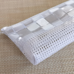 ハンドメイド　歯ブラシケース　ラミネートポーチ　ビニールポーチ　メッシュポーチ 3枚目の画像