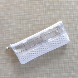 ハンドメイド　歯ブラシケース　ラミネートポーチ　ビニールポーチ　メッシュポーチ 2枚目の画像