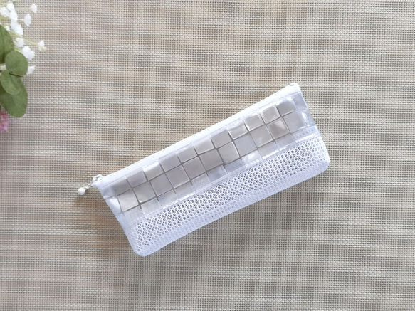 ハンドメイド　歯ブラシケース　ラミネートポーチ　ビニールポーチ　メッシュポーチ 2枚目の画像