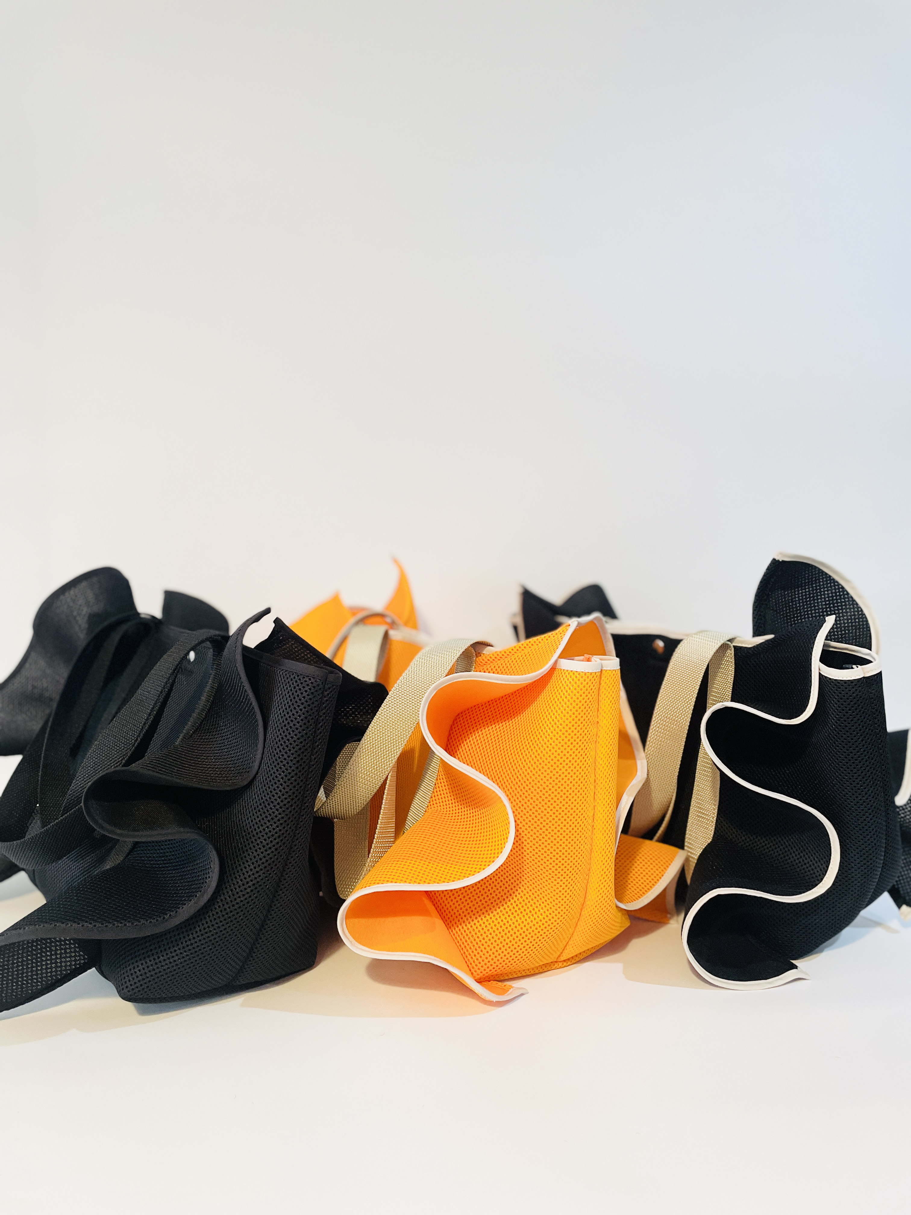 【waffle meshフリルバッグ大】/6B0824