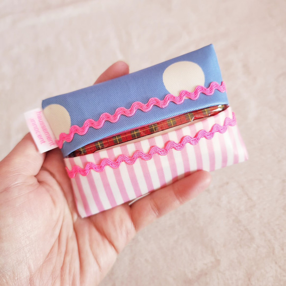 層壓口袋紙巾盒藍色兒童尺寸 第4張的照片