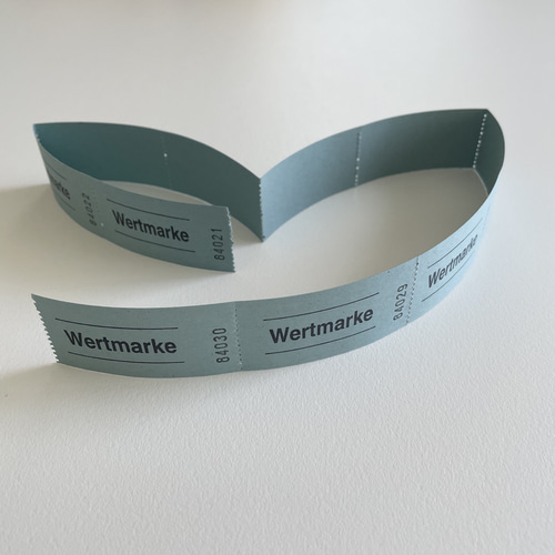 ドイツ製チケット ブルー 30枚 海外チケット 紙もの ラッピング