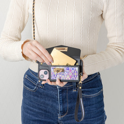 【夏季限定7/31まで】天然貝螺鈿アート×本革★スマホケース（カードケース／チェーン付き）｜Pandora (パンドラ) 11枚目の画像