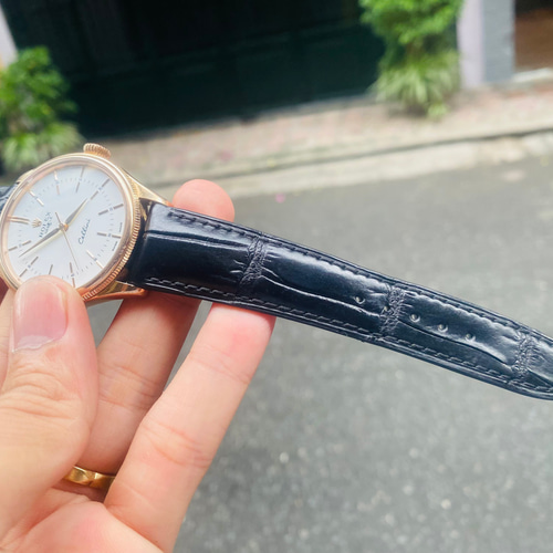 ROLEX - 非売品！　未使用！　ロレックス　ネックストラップ Rolex Cellini 時計用の手作りワニ革ストラップ (送料無料