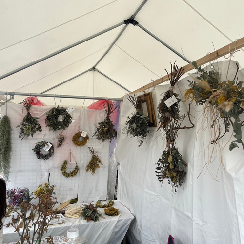 Qunflower スワッグ ドライフラワー swag リース Qun 通販