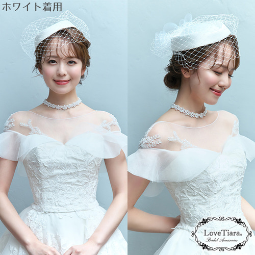 ウェディングハット【エメ】アウトレット HAT-06 |ウエディング 花嫁