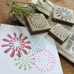 消しゴムハンコ☆花火☆4点セット はんこ・スタンプ MIKAX1108 通販