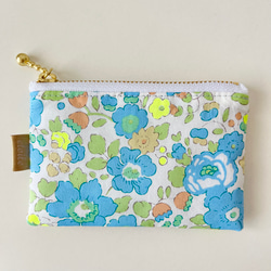 再販・受注制作】ラミネート フラットポーチ 18㎝ファスナー タブ付き