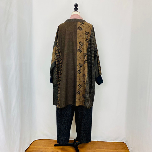 【新品未使用 】安曇野染絣 和柄 安曇野木綿 パッチワーク ロングベスト M~L 楽天市場】【スーパーセール大特価 半額】 在庫処分 国産 安曇野