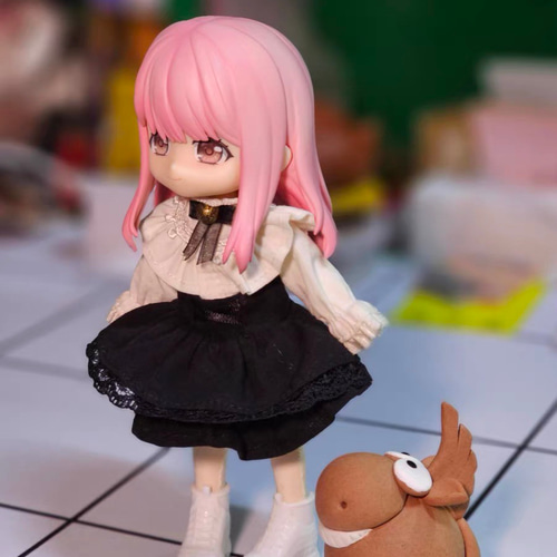 JANAYA ハンドメイド オビツ11服 欧風洋服2点セット シャツとスカート