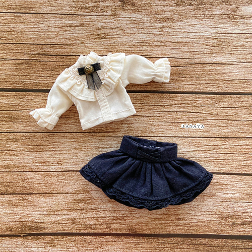 JANAYA ハンドメイド オビツ11服 欧風洋服2点セット シャツと