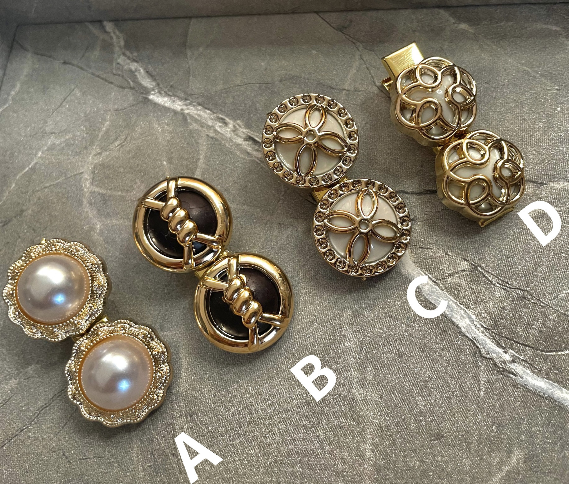Amazon | 女性用パーソナライズヘアクリップ 18K リアルゴールド