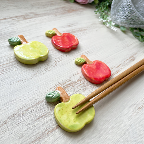 本田あつみ リンゴ箸置き 本田あつみ 箸置きセット 本田あつみさん器と