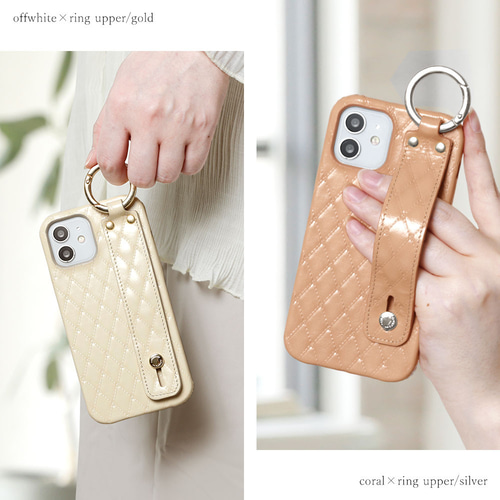 オーダーメイド キルティングスマホケース 5色 全5色シンプルキルティングiPhoneケース | mignon ange(セレクト