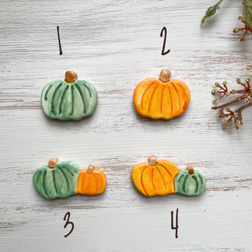 新作】かぼちゃの箸置き /カボチャ 南瓜 ハロウィン リアル フェイク