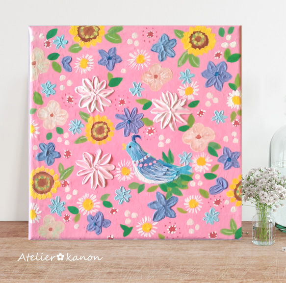 Roses 絵画原画 アクリル画テクスチャーアート アクリル画テクスチャー