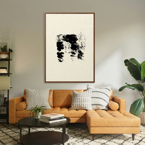 ジャパンディポスター【 sumi 】3種類 墨 抽象画ポスターで模様替え 和