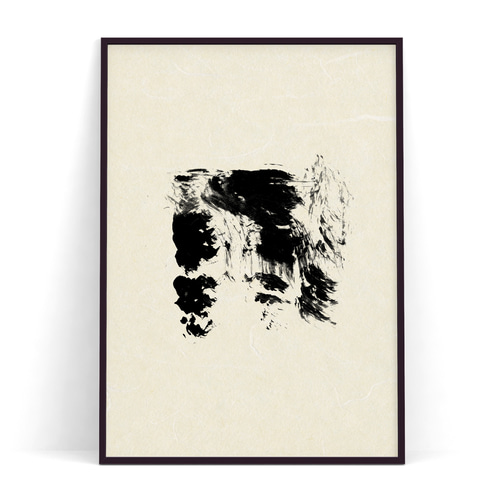 ジャパンディポスター【 sumi 】3種類 墨 抽象画ポスターで模様替え 和