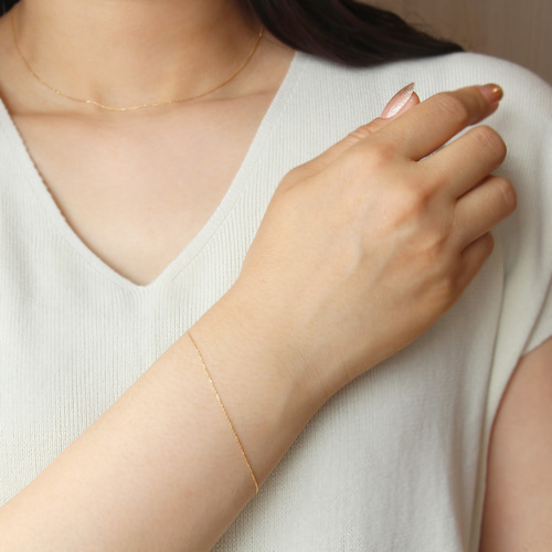 K18 ブレスレット　【美品】 DIAMOND LINK BRACELET(1ZU0484)K18 ブレスレット｜スター