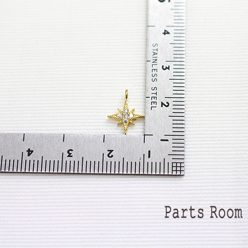 2個入】プチポラリスチャーム【ゴールド】-mt-4372 チャーム Parts