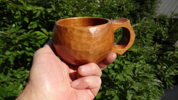 真桜の木の一木彫りコーヒーカップ.  D1265780756(9750円)
