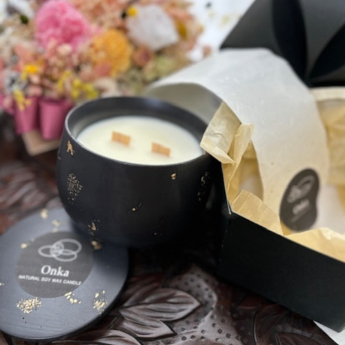 ジェスモナイト&キャンドル ジェスモナイト容器と100％天然精油&ソイワックスキャンドル Jesmonite