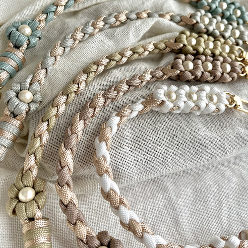 選べる】ハンドストラップ シャンパンゴールド×くすみカラー