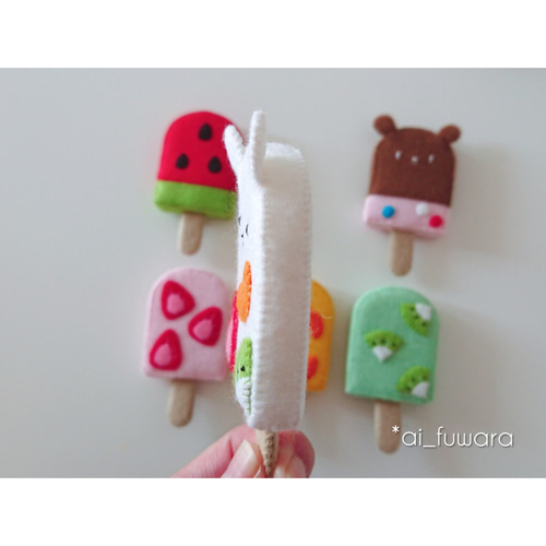 オーダー受付ページ＊アイスキャンディー＊フェルトおままごと