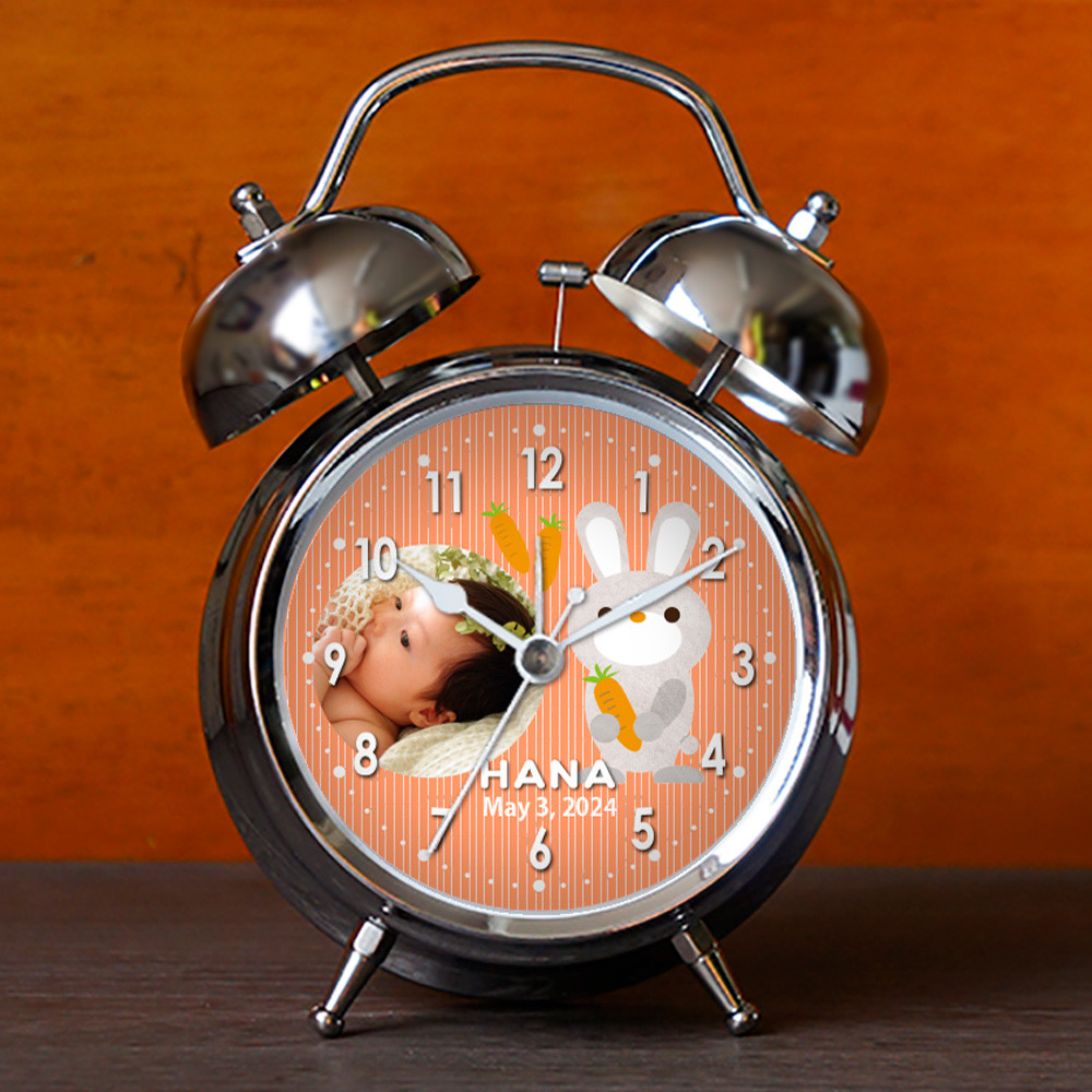 目覚まし時計 ツインベル 「風船アニマル」 出産祝い 出産内祝い 誕生日 記念品