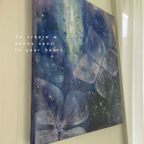 アクリル画　インテリア　アート 光の中で育てよう-a 【原画/木製パネルM10/アクリル画】インテリア