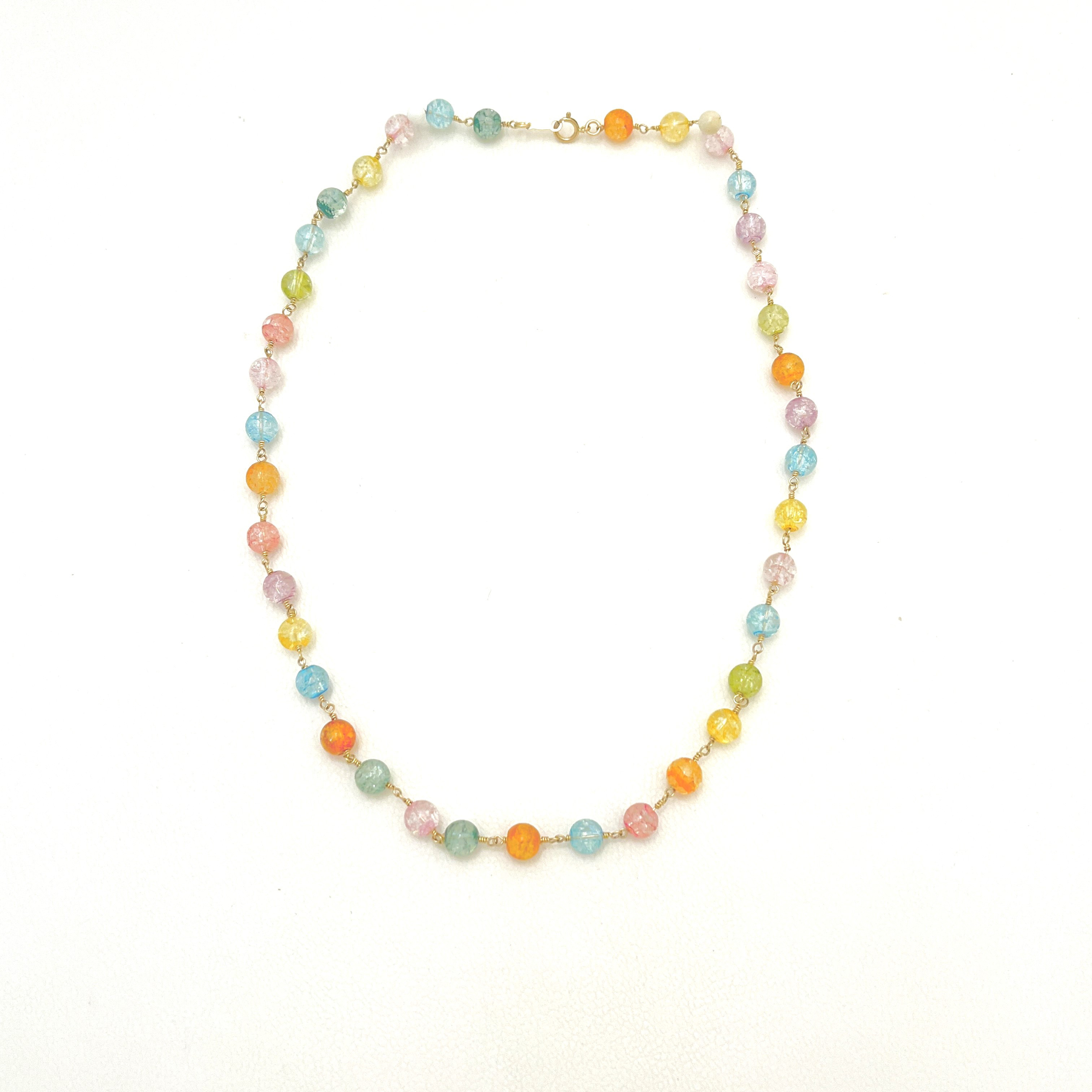 <K14GF>クラッシュクリスタルのネックレス 5,698円