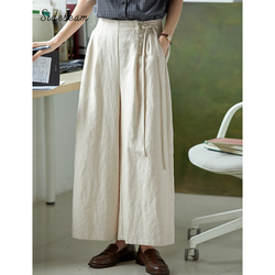 MHL. ベージュ ストレートワイドパンツ S 7da253724d50271b22370278a0af50