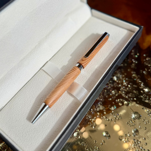 世界に一本だけ】樹齢1000年・屋久杉ボールペン YS1 木材・板 金井工房