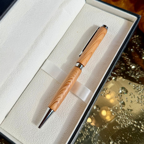 世界に一本だけ】樹齢1000年・屋久杉ボールペン YS1 木材・板 金井工房