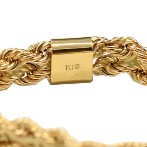 18金【ゴールドチェーンリング 15号】イエローゴールド K18刻印入 新品！ 18金【ゴールドチェーン リング 15号 17号】イエローゴールド
