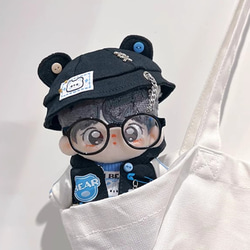 10cm着せ替えぬいぐるみ服 パルクール熊セット 眼鏡と靴付き可能 着せ