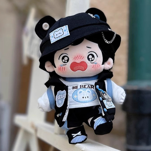 15/20cm着せ替えぬいぐるみ服 パルクール熊セット 帽子付き可能