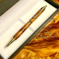 商売繁盛・努力の木】花梨の瘤木シャーペン CNZ038 ペン・筆記用具